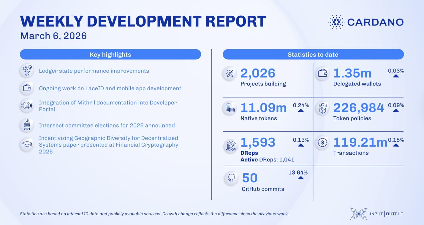 Weekly development report as of 2026-03-06