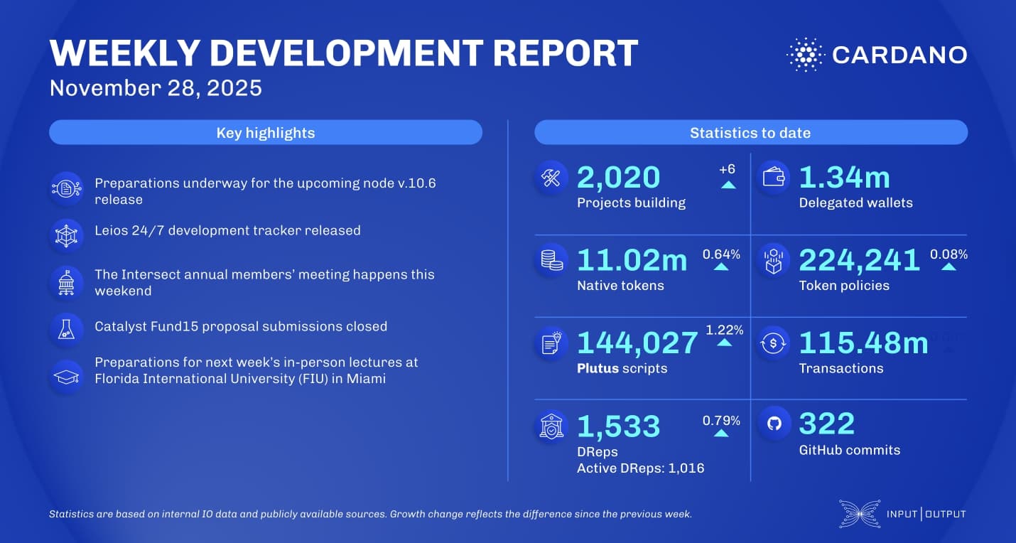 Weekly development report as of 2025-11-28