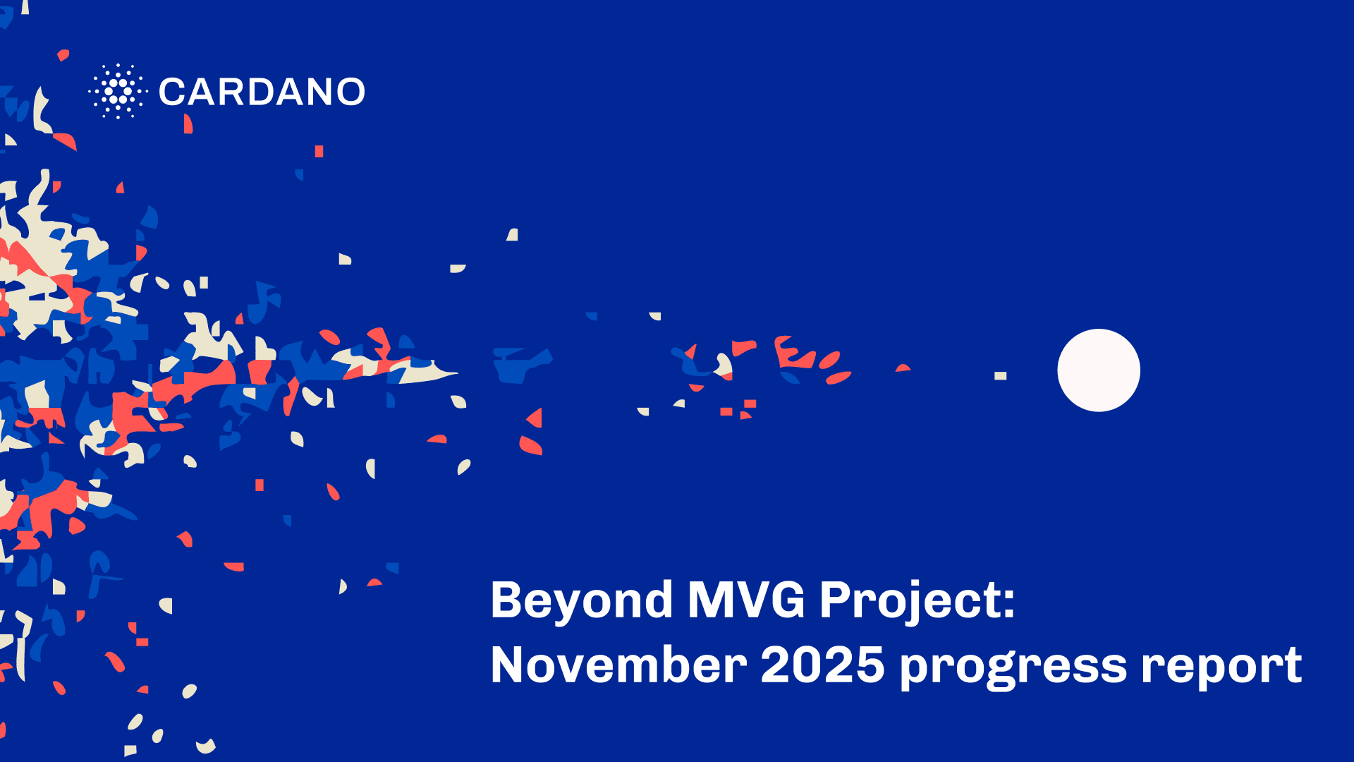 Beyond MVG Project: November 2025 progress report