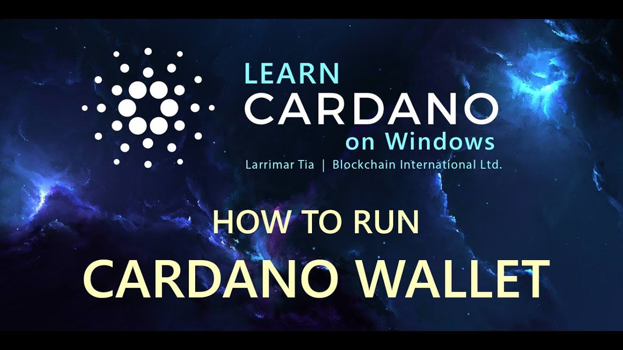 How to run a Cardano Wallet on Windows
