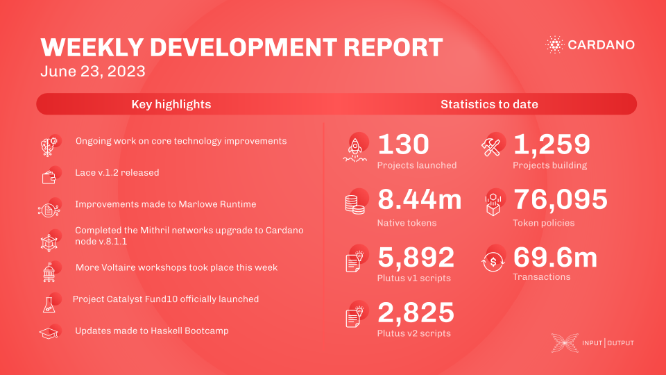 Weekly development report as of 2023-06-23