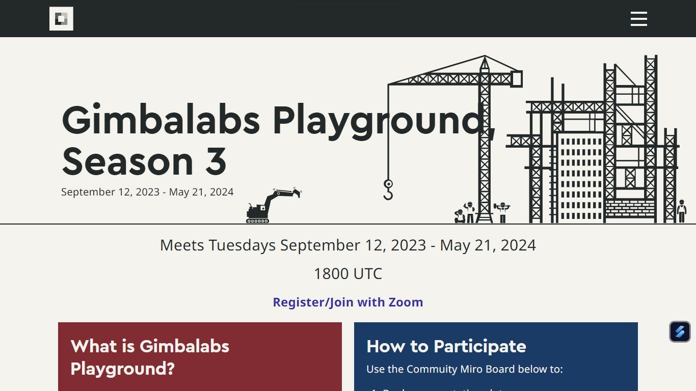 🎢 Gimbalabs Playground 🎡 - Season 3. Tuesdays from 1800 UTC - 31-01-2024