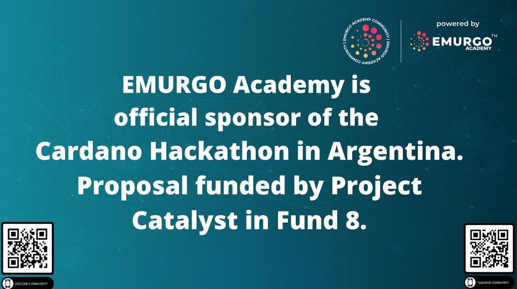 EMURGO Academy is official sponsor of the Cardano Hackaton in Argentina