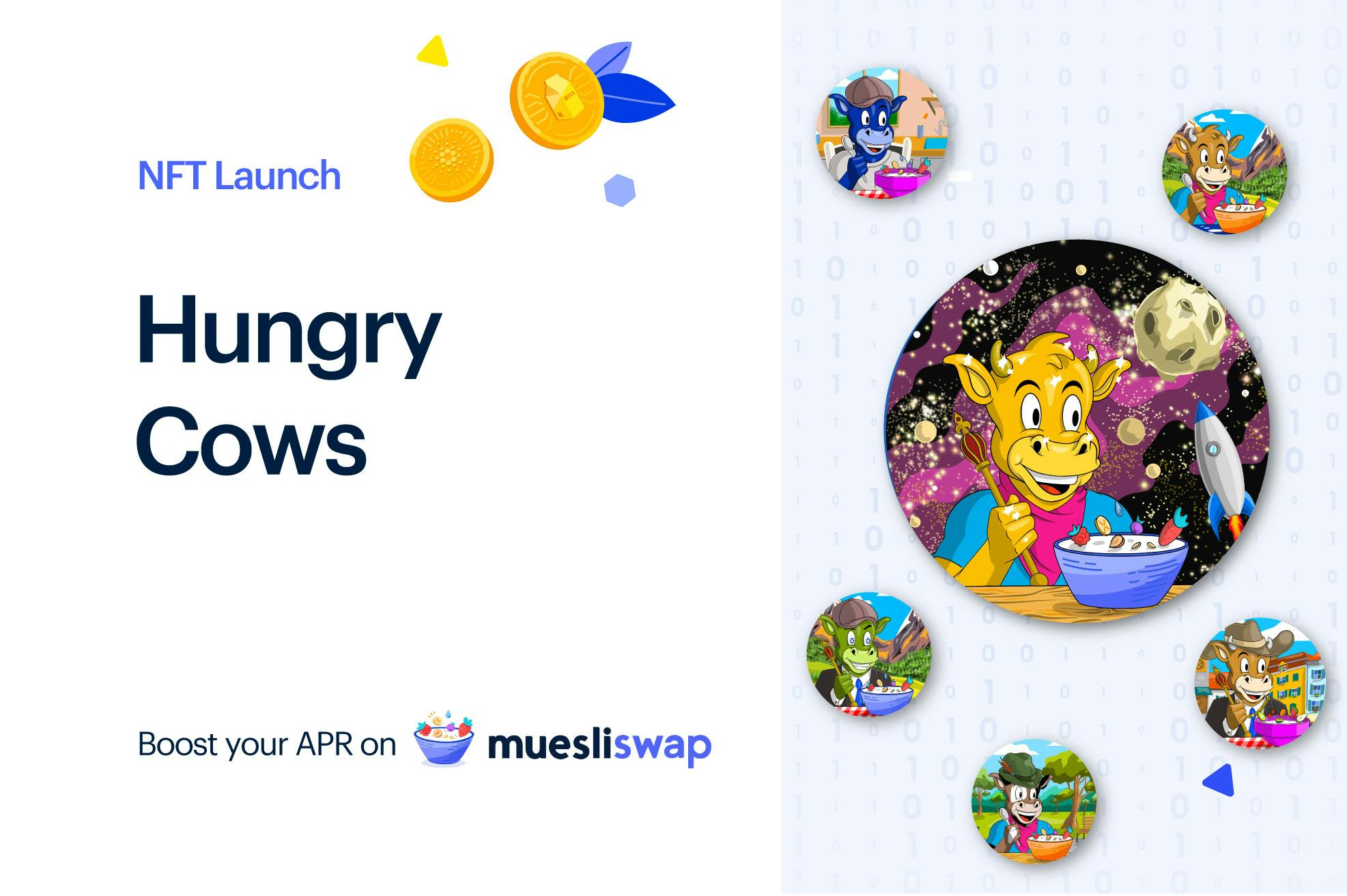 Hungry Cows by MuesliSwap - NFTs to boost your Farming APR